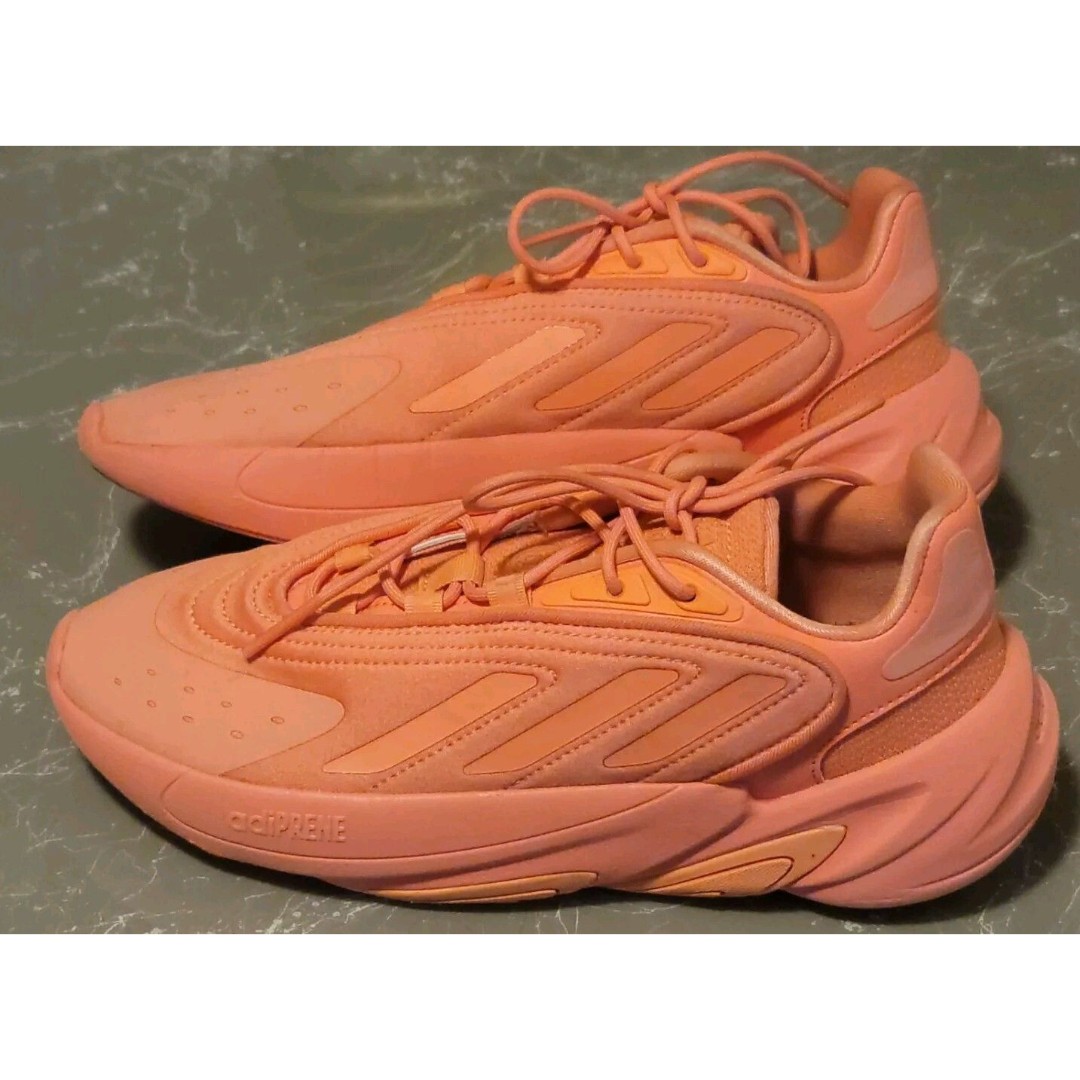 Adidas Originals Orange/salmon Ozelia Low Top Lace-Up Shoes,Size 5.5