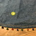 XL 52” Hand Crafted India Blue Jean Tree Skirt Beaded Mirror Embroidered Xmas