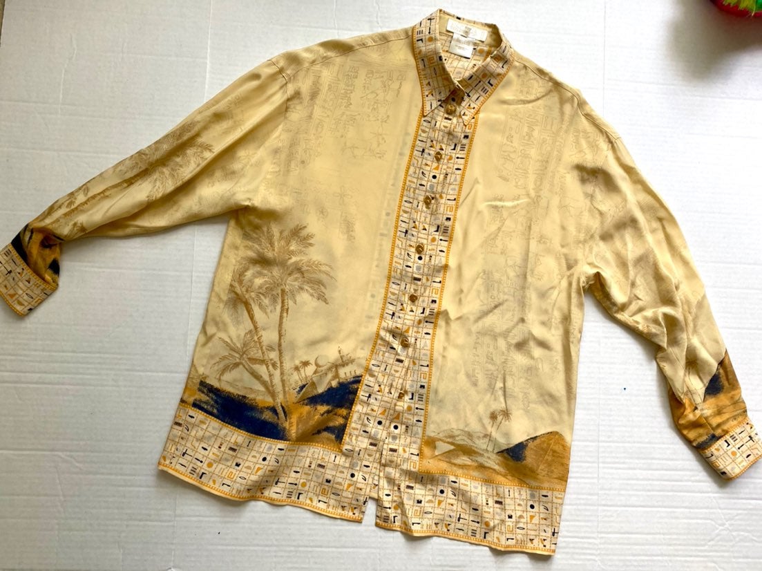 Escada Silk Full Sleeves Blouse Sz 38