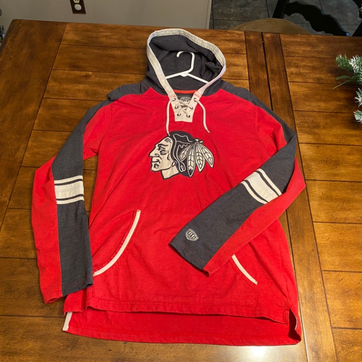 Vintage Chicago Blackhawks Pullover Hood