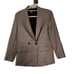 ZARA Double-Breasted Check Blazer, Brown/Black/Beige, Size XS