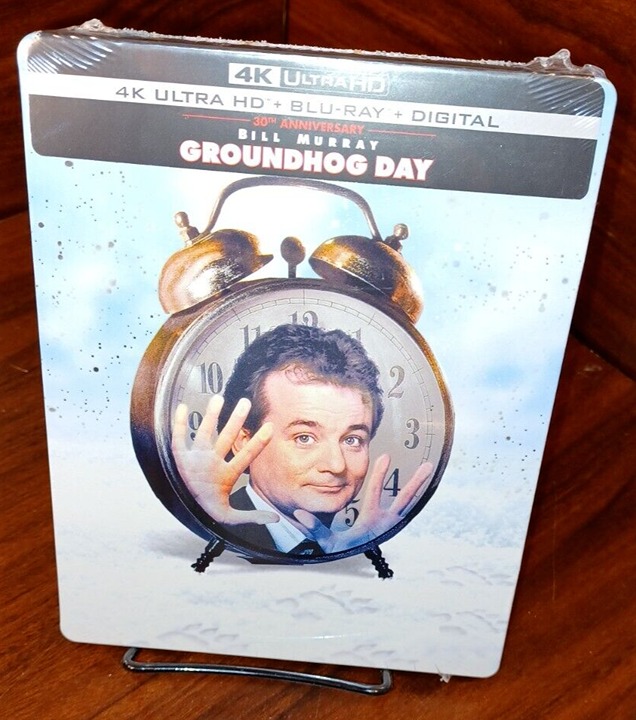 Groundhog Day Exclusive 4K Steelbook (4K+Blu-ray+Digital)-NEW-Free Shipping