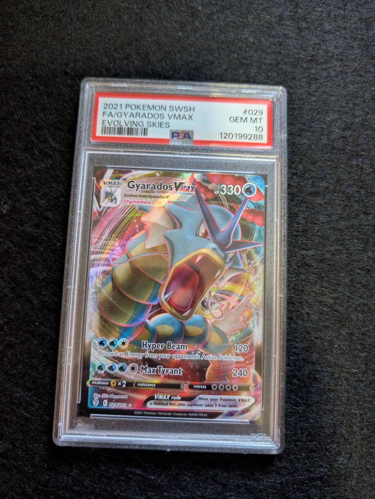 Gyarados 029 PSA 10 Graded Pokemon Card 29 Vmax
