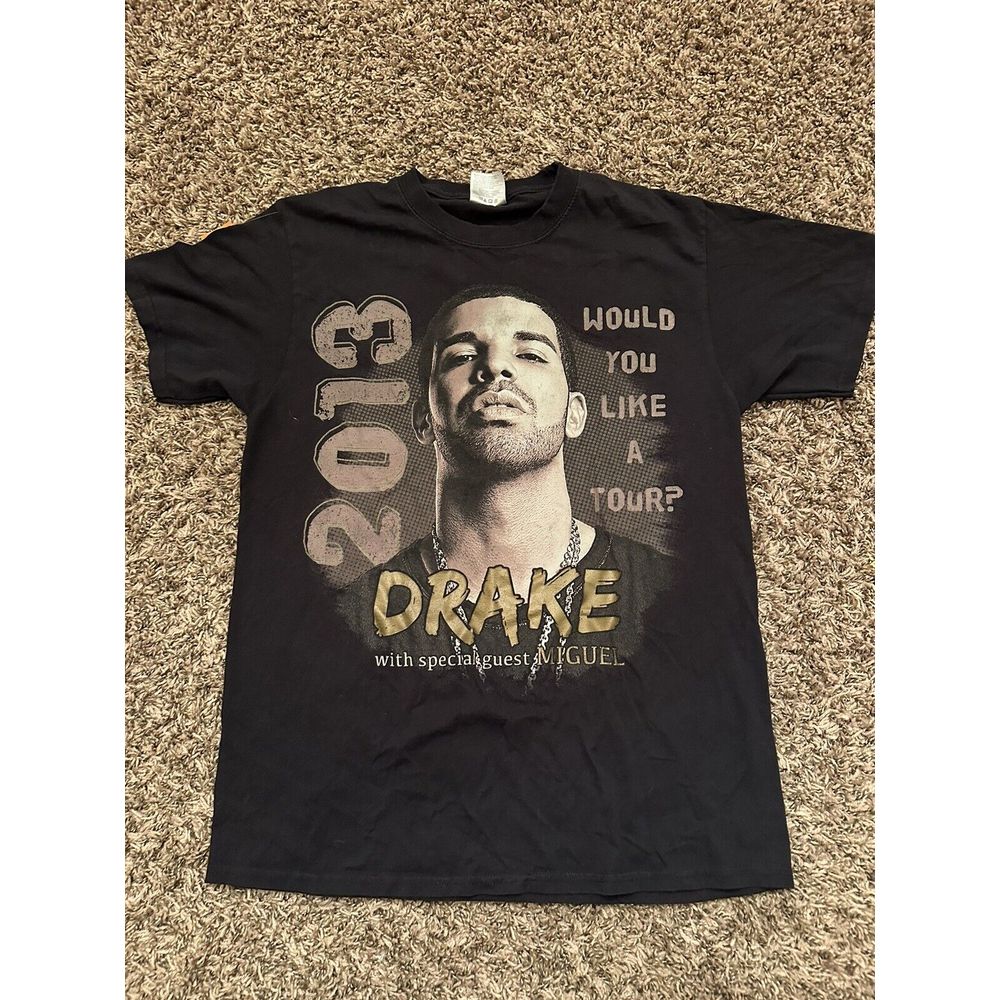 DRAKE 2013 Would You Like A Tour Concert Festival Tour T-shirt Medium Miguel NYC