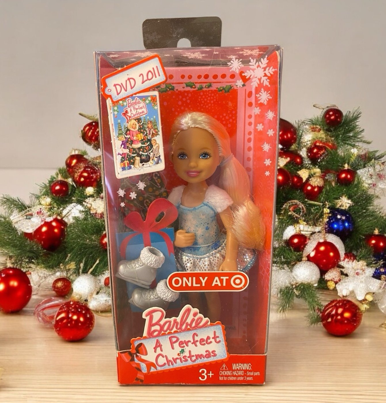 Barbie Perfect Christmas Ice Skating Chelsea Doll Target Exclusive 2011 NIB