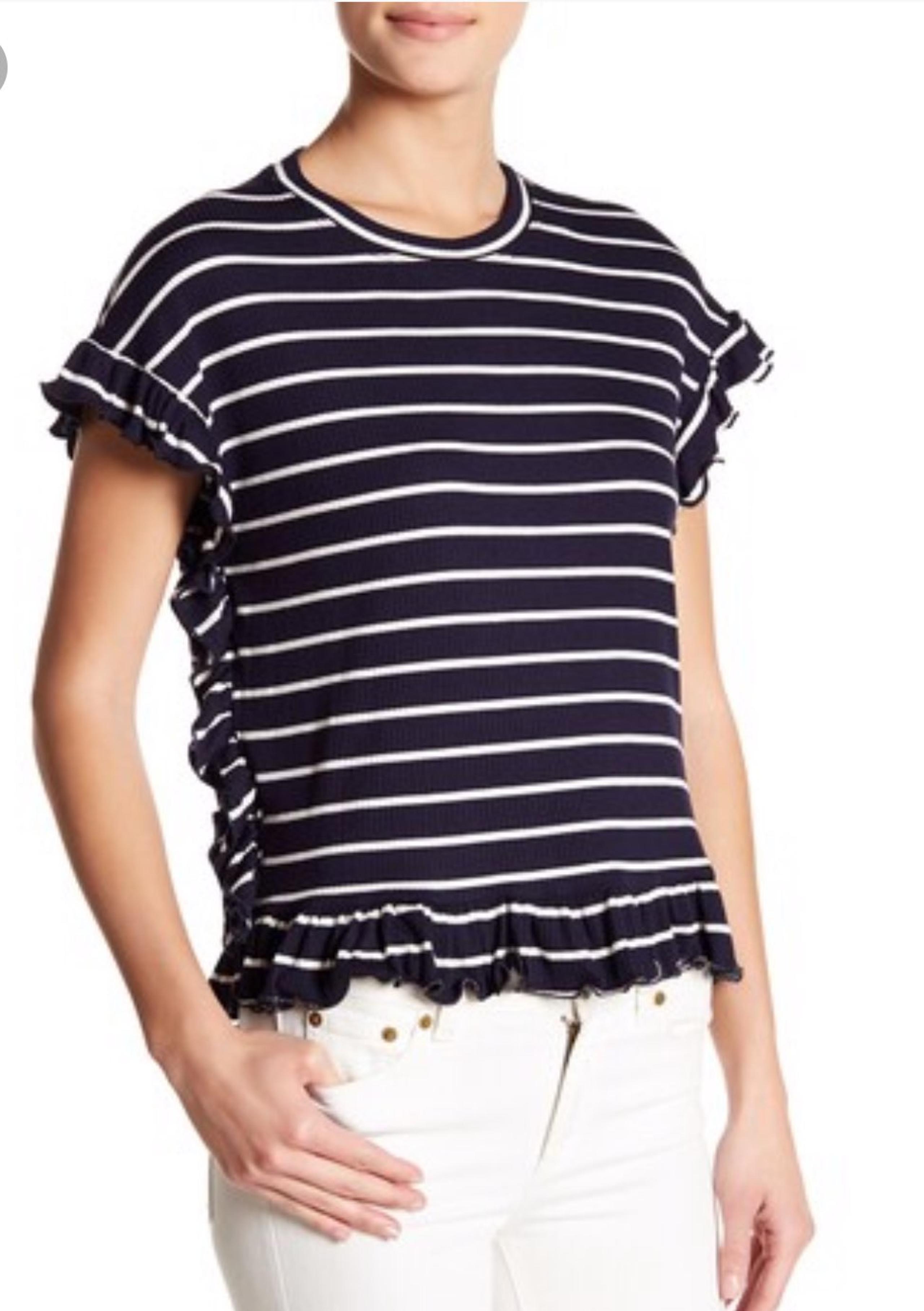 Rome + Juliet Couture Ruffle Knit Top