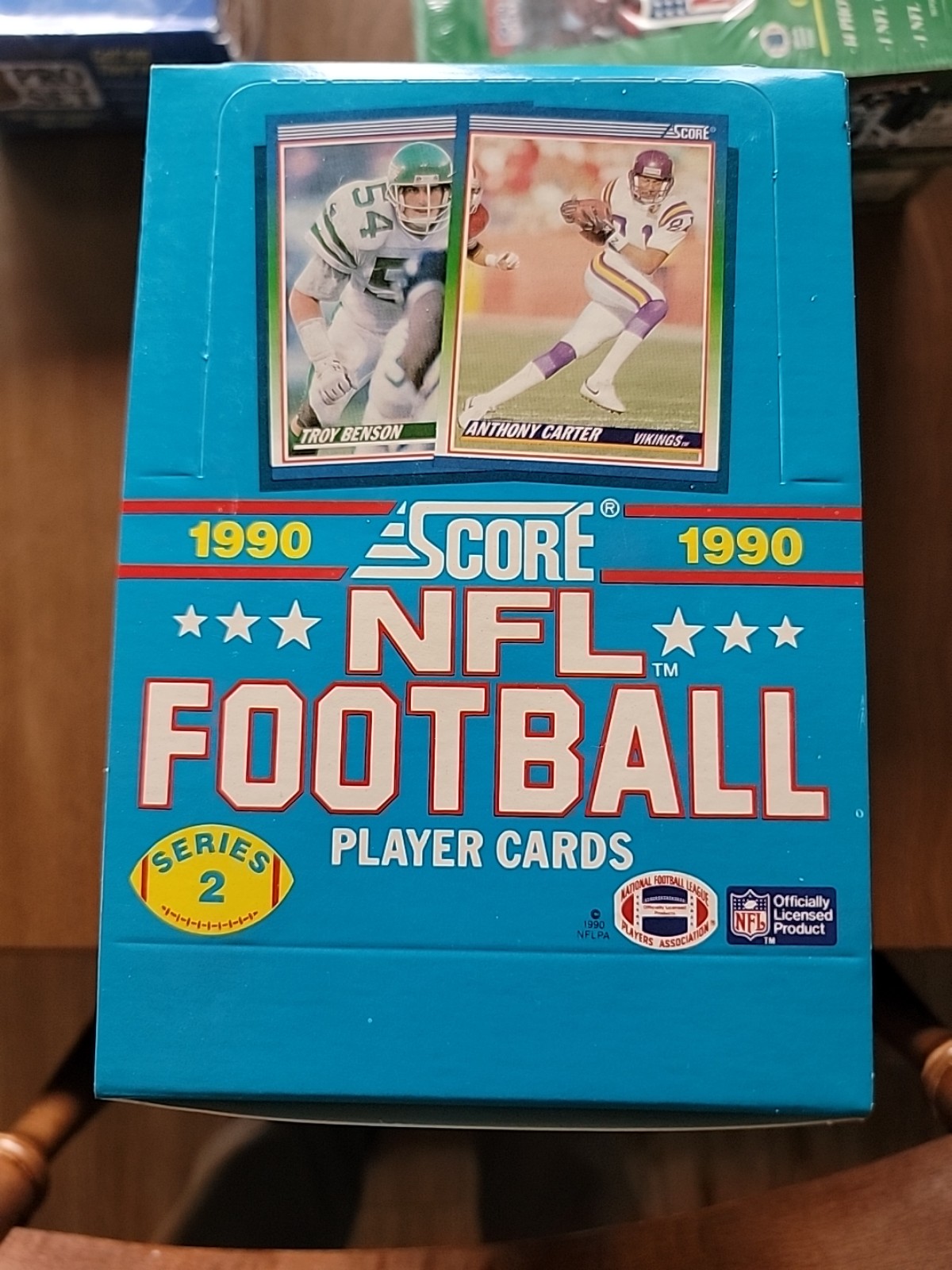 1990 Score Football wax box