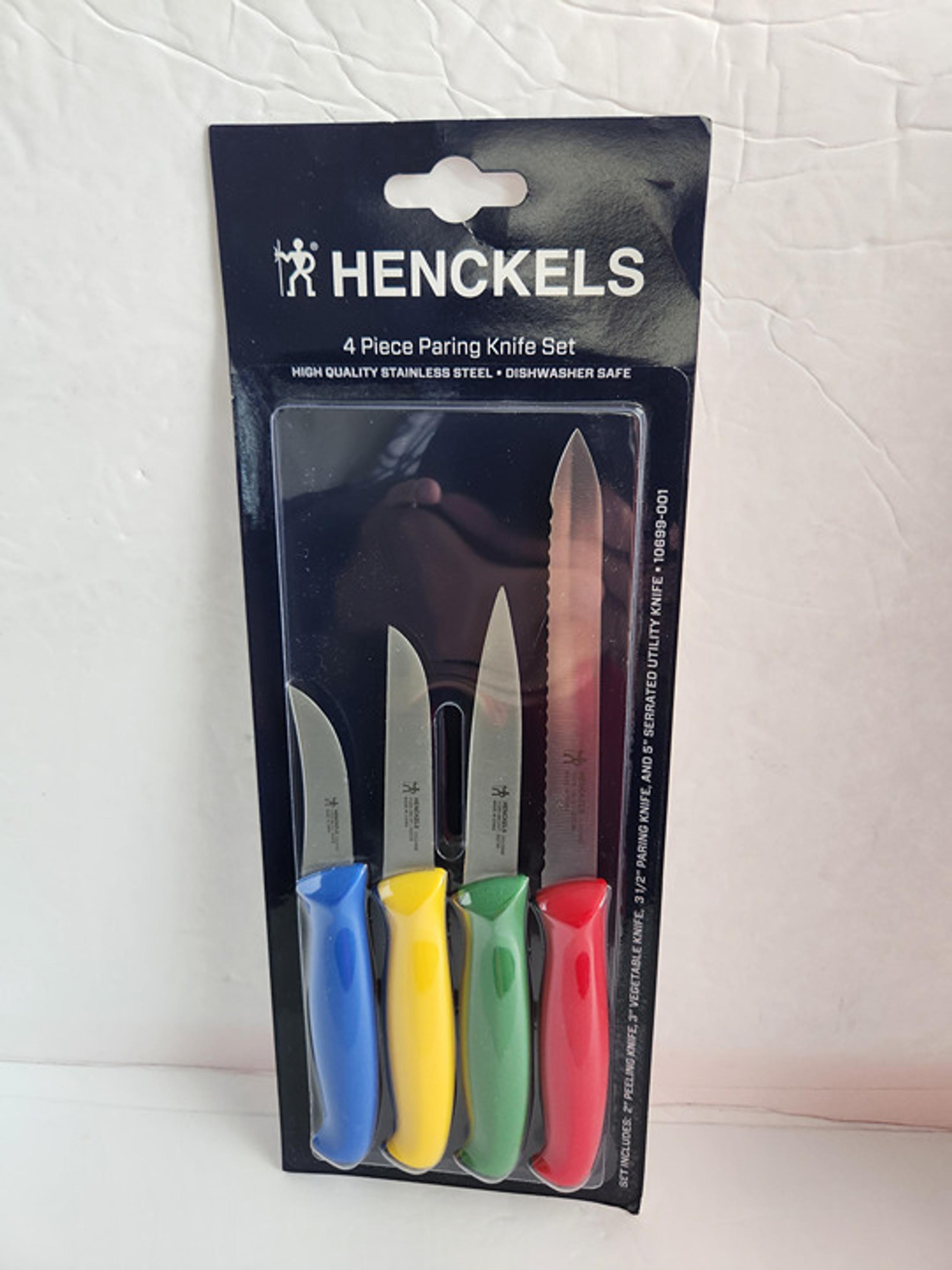 Henckles 4 Piece Paring Knife Set ...Lot 2