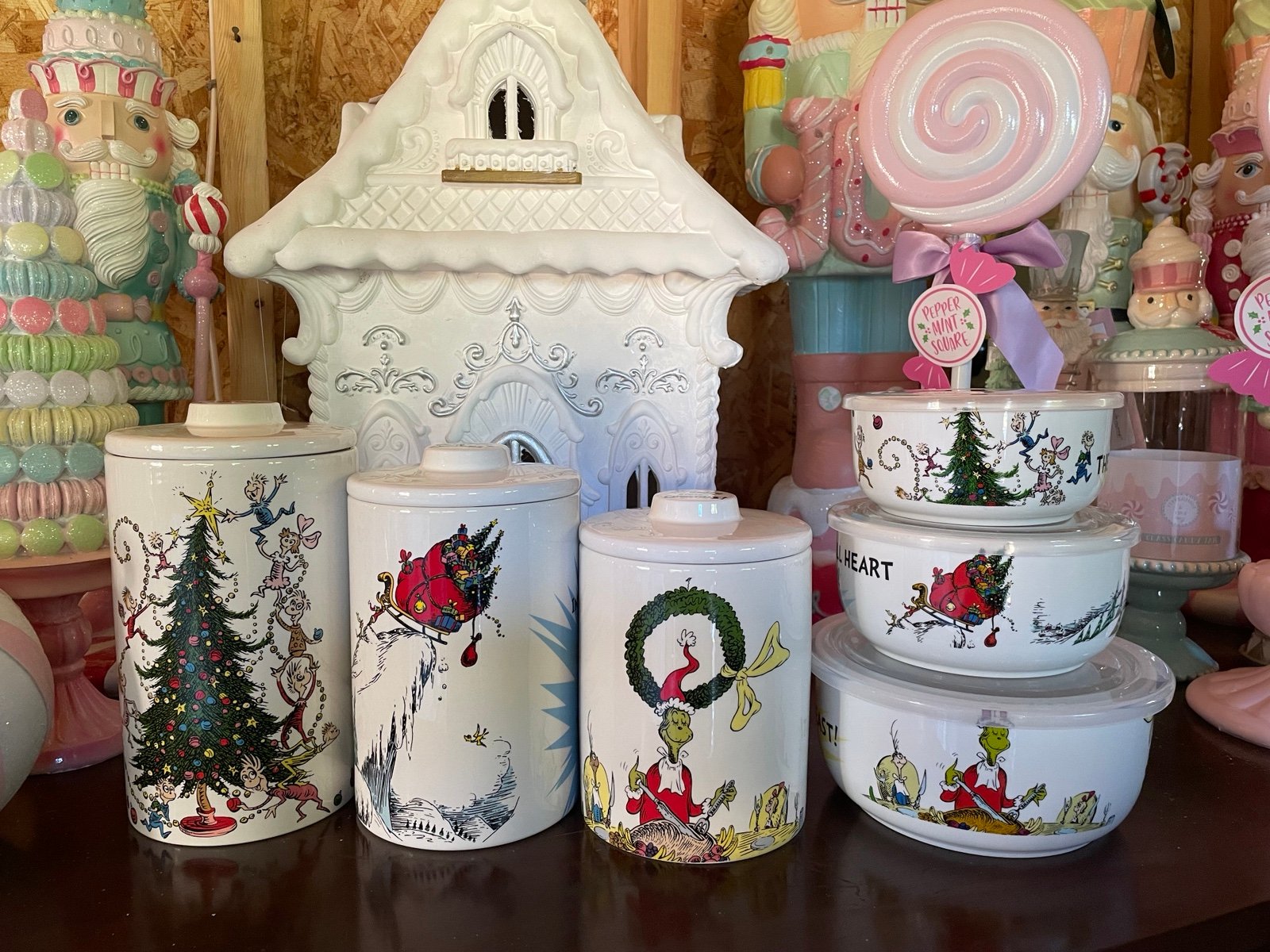 The Grinch Canister Set & Food Savers!!!