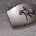 Nickel Plated Silver White Silver Horse Cowboy Riding Belt Buckle Great Vintage
