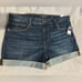 Lucky Brand Women's Mid Rise Ava Roll Up Short, Surf, 32