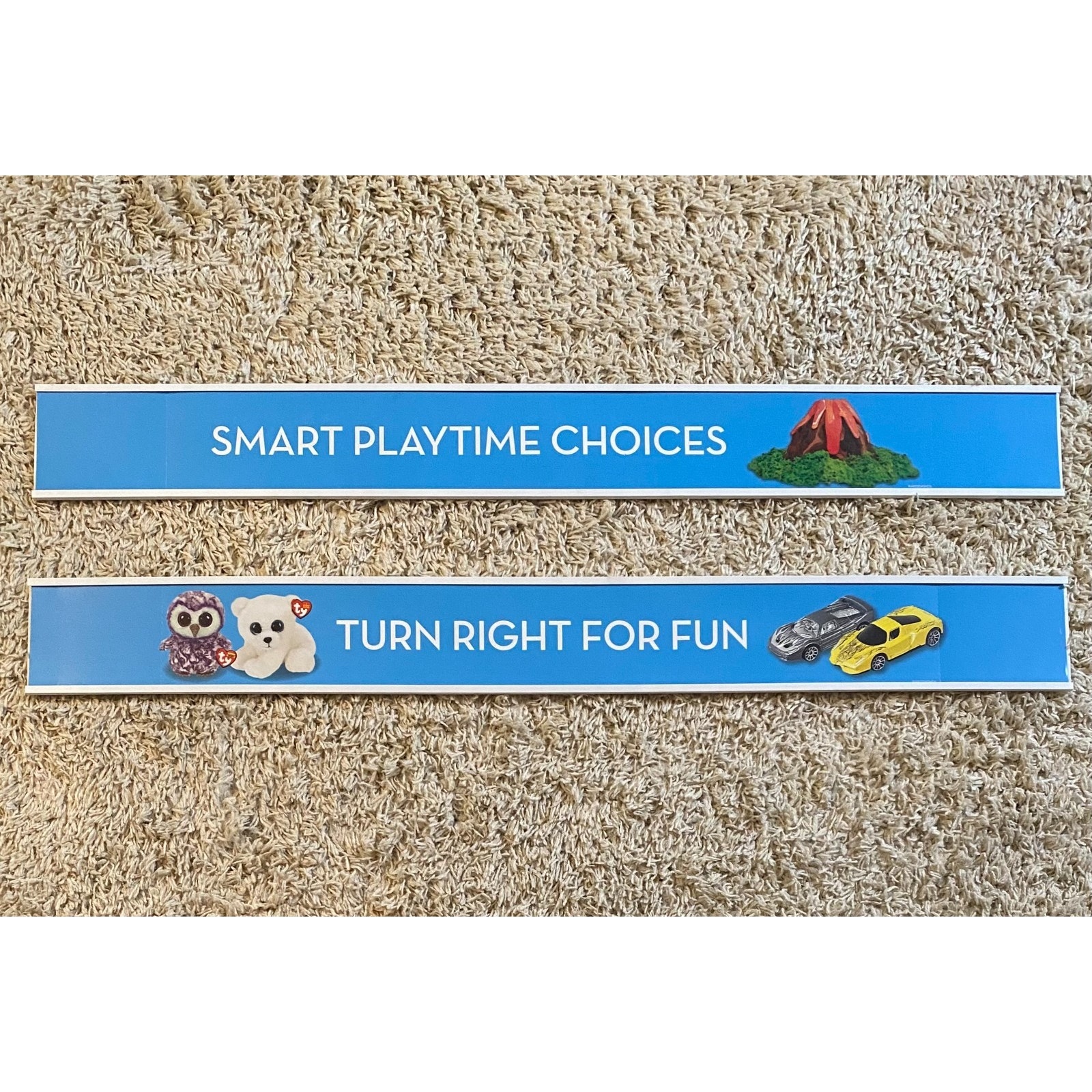 48" Beanie Babies Hot Wheels Plastic Store Sign Kids Room Fun Decor Advertising