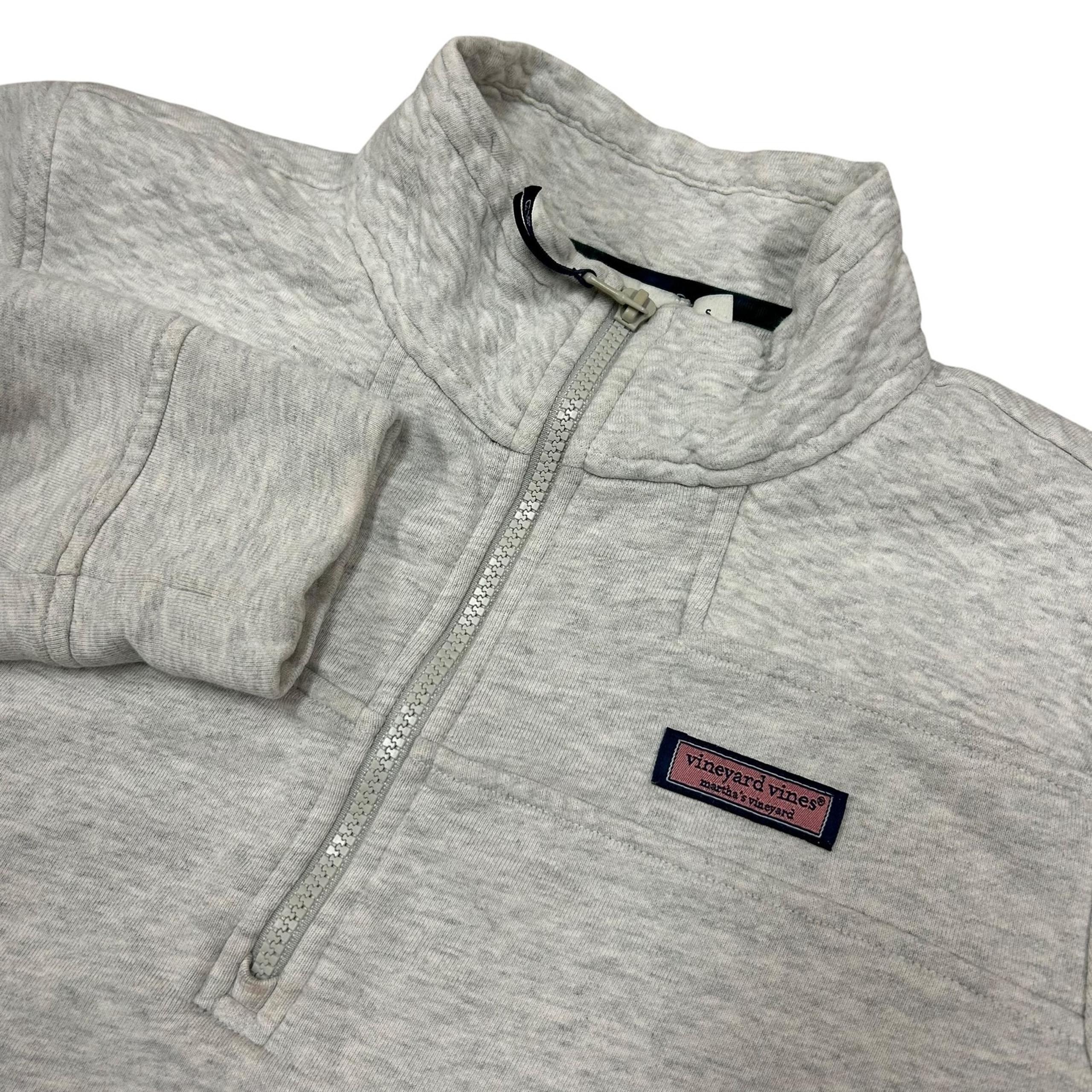 Vineyard Vines Pullover Womens Small Quarter Zip Shep Shirt Plaid Trim