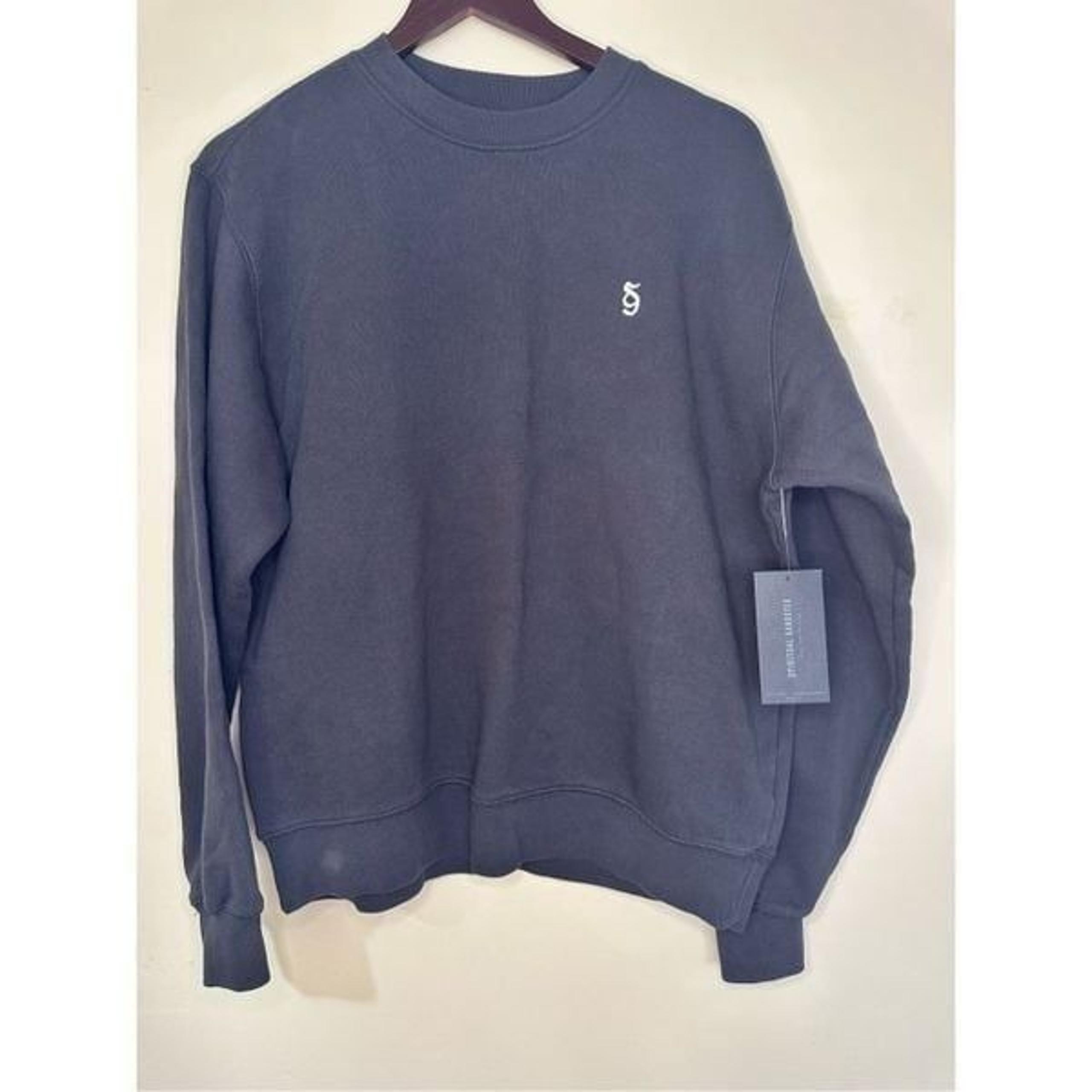 Spiritual Gangster Charcoal Gray Pullover Crewneck Sweater Size Small
