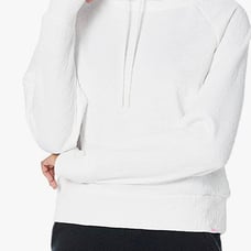 JUICY COUTURE Sport Women’s Jacquard White Quilted Crop Pullover ..Size :XL