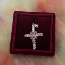 NWOT Solid .925 Sterling Silver CZ Pendant