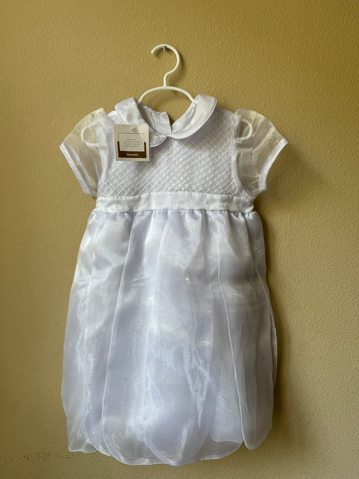 DONDOLO MAISONETTE Amalfi Girl Ceremony Dress, White 7Y