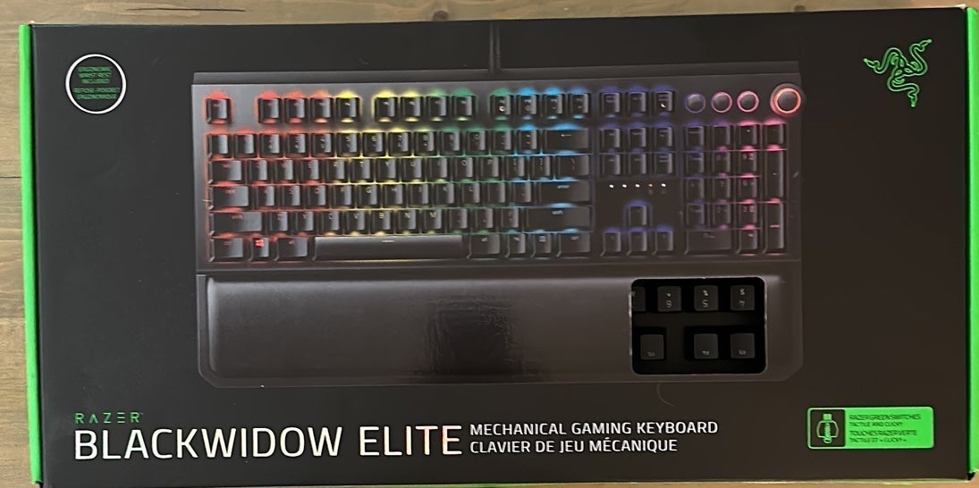 Razer Blackwidow Elite Mechanical Gaming Keyboard Green Switches