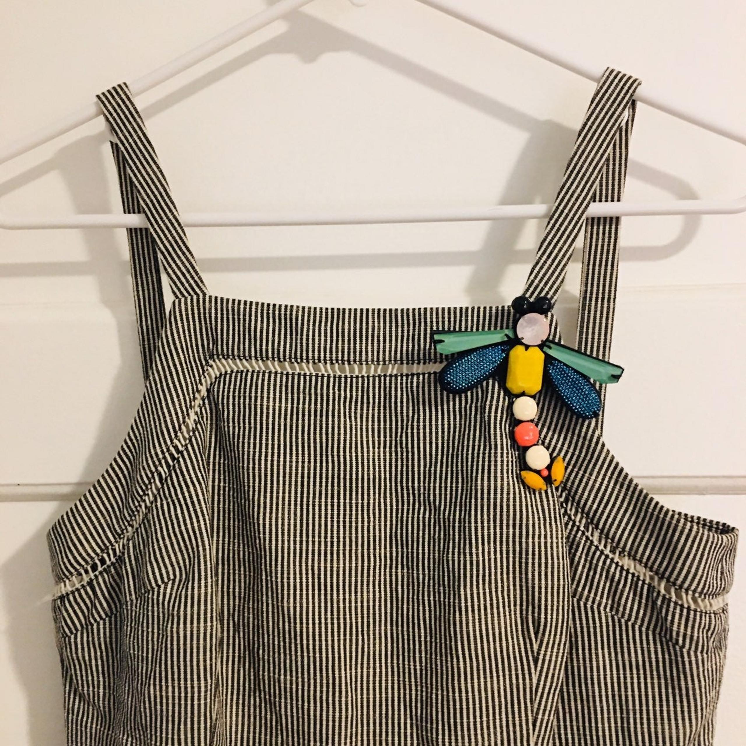 Trina Turk Sz 2 Striped Romper Back Zip
