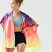 Nike Sunset Poncho Jacket Hooded Rain Slicker in Pink Pow/Midnight Navy/White