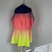 Nike Sunset Poncho Jacket Hooded Rain Slicker in Pink Pow/Midnight Navy/White