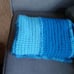 55x33 in crochet afghan couch blanket