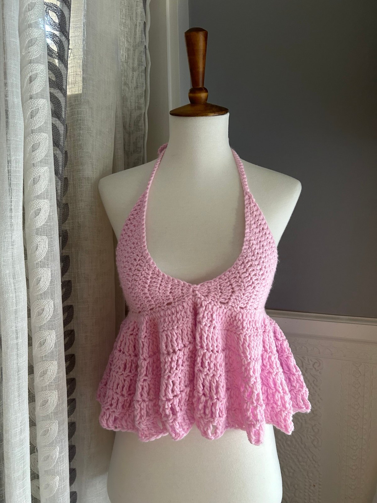 Handmade crochet knit top
