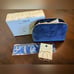 NWOT Christian Dior Dark Blue Velvet Cosmetic Pouch w/ Goodies