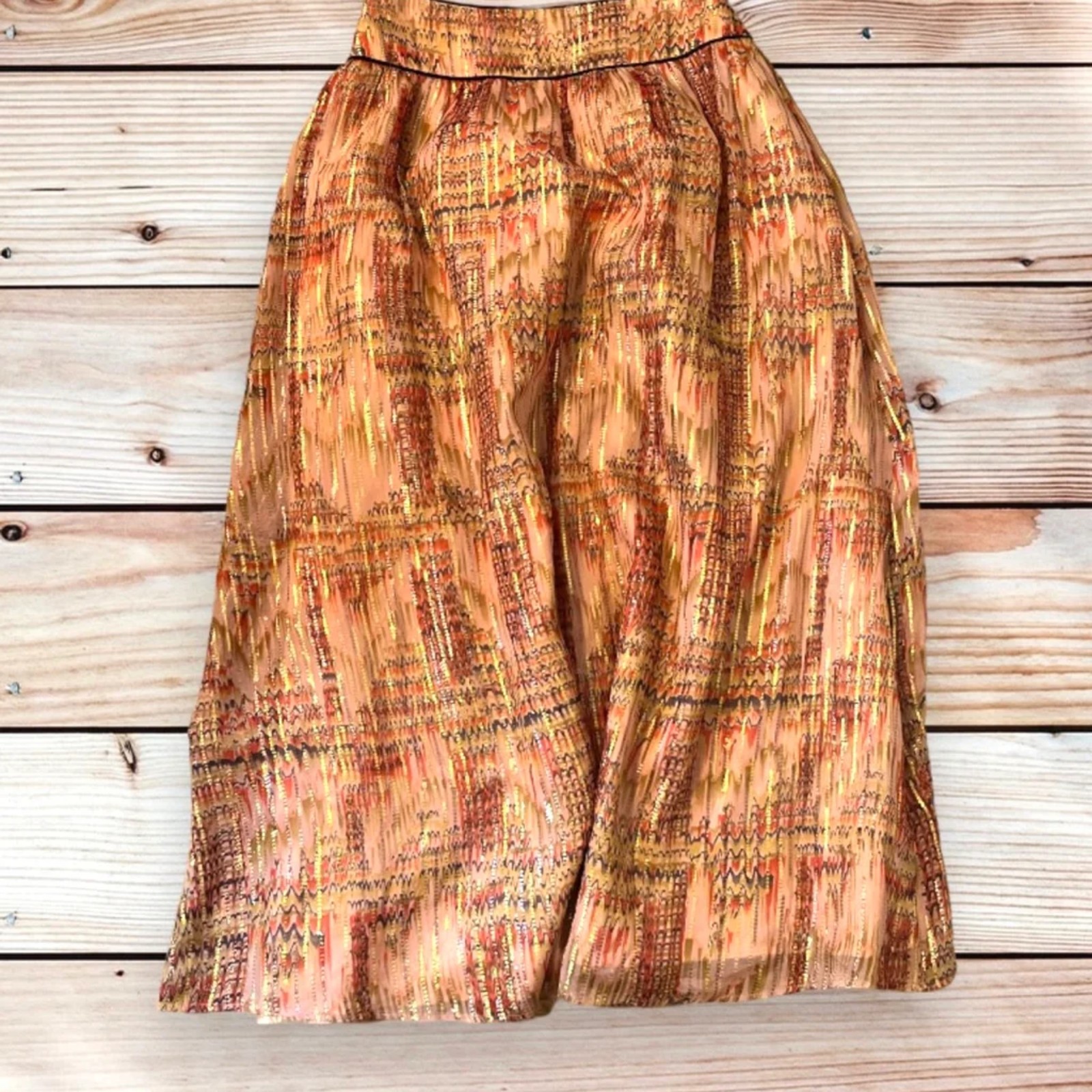 orange skirt