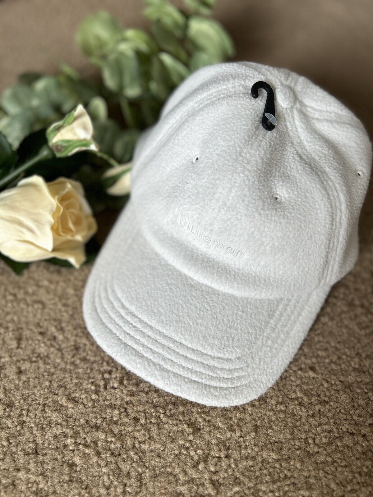 NWT48 Lululemon Classic Unisex Ball Cap Fleece - Bone White - Size S/M