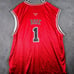 Adidas NBA Chicago Bulls #1 Basketball Jersey Red Classic Retro Sports 4XL