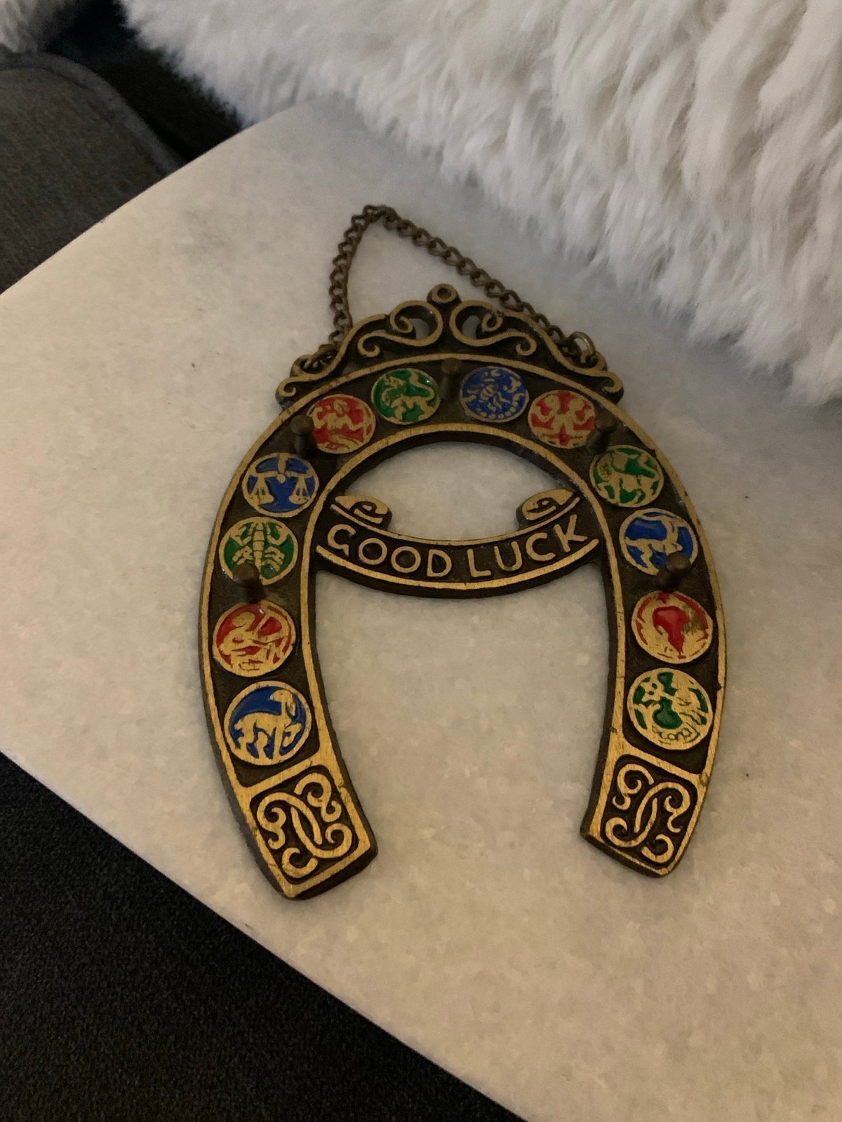 Vintage Astrological key holder