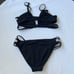 L*Space Womens Sz XS Black & Lilac Triangle Bikini Set