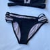 L*Space Womens Sz XS Black & Lilac Triangle Bikini Set