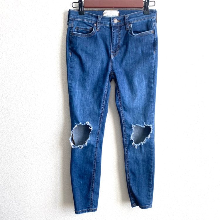 Free People Busted Knee Denim Jeans Size 25