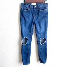 Free People Busted Knee Denim Jeans Size 25