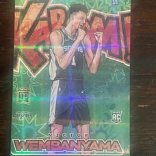NBA World Custom 1/1 Card MOJO WEMBY KABOOM [G]