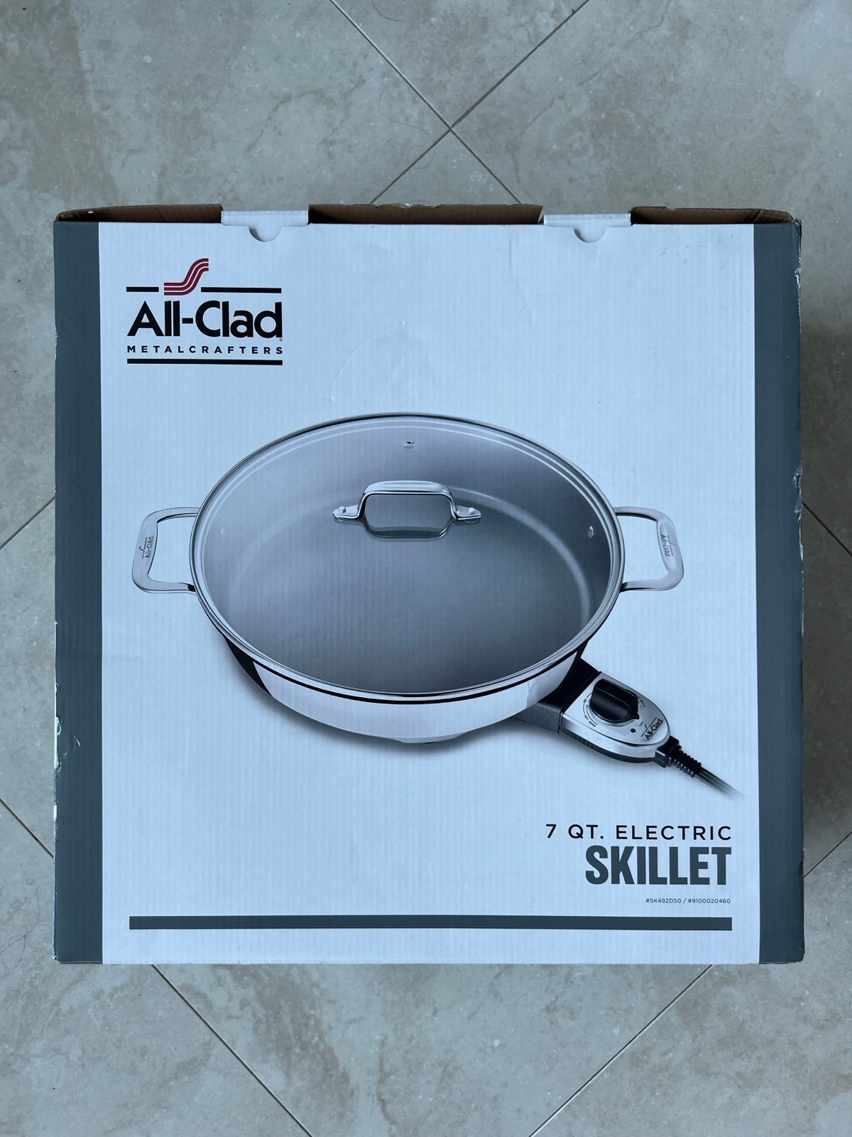 ALL-CLAD 7 QT. ELECTRIC SKILLET, Stainless Steel, new in original packaging /box