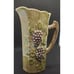 Studio Art Pottery Pitcher with Grapes Signed SD Iridescent Sheen Beautiful