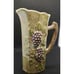 Studio Art Pottery Pitcher with Grapes Signed SD Iridescent Sheen Beautiful