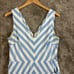 Kate Spade New York Deck Stripe Midi Dress Sleeveless Blue White Women's 14 NWT