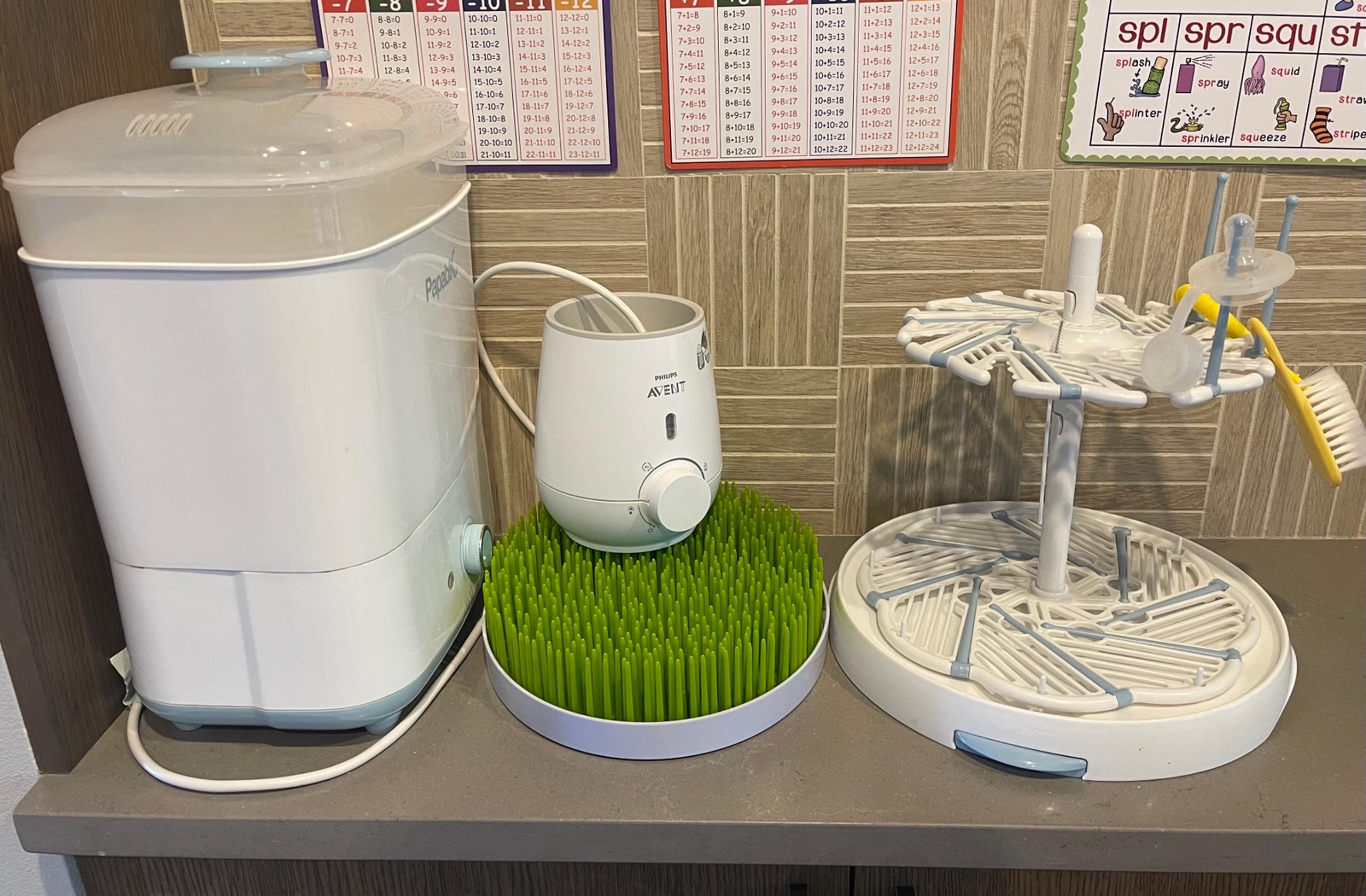 bottle sterilizer, warmer & drying rack