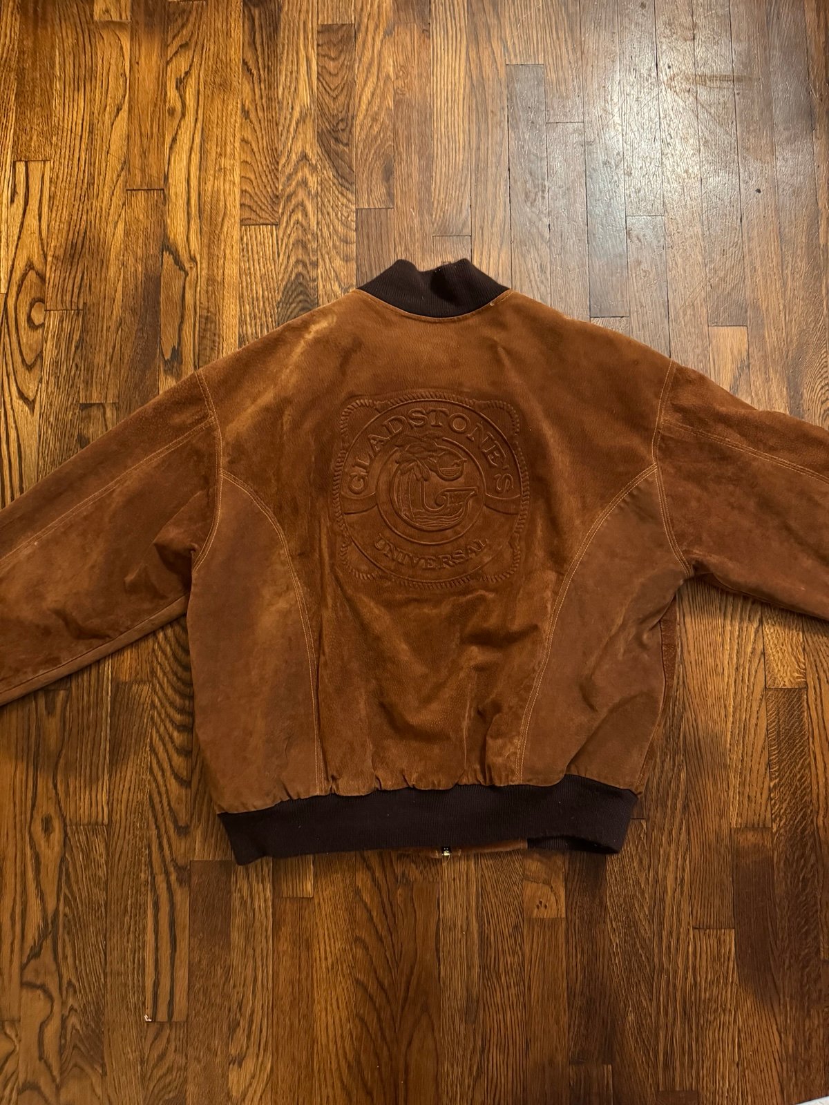 Vintage tyca universal gladstones suede leather jacket size XL