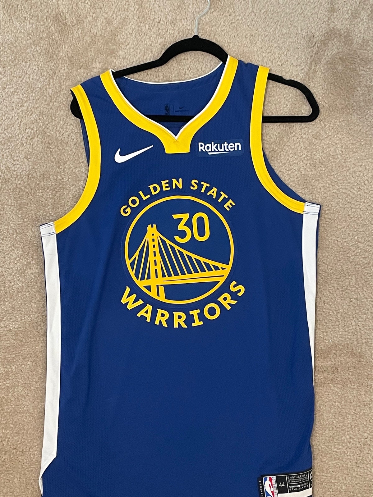 Authentic Nike Steph Curry Golden States Warriors Jersey