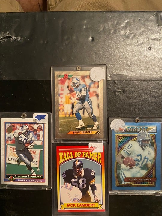 Barry sanders football cards
