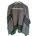 BB Dakota Black Grey Reversible Soft Knit Formal Poncho Shawl Womens Sweater OS