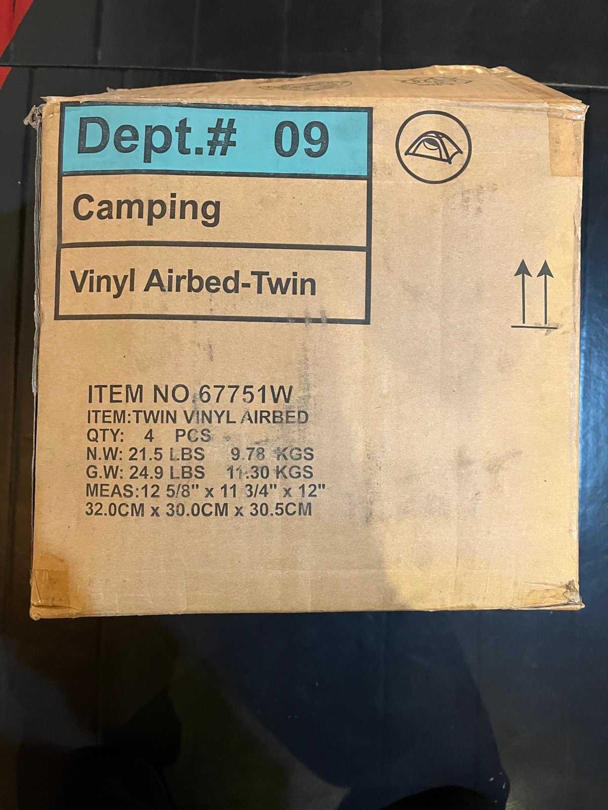 4- Ozark Trail New in Box Inflatable Air Mattress. Twin Size. Vinyl. Camping Bed