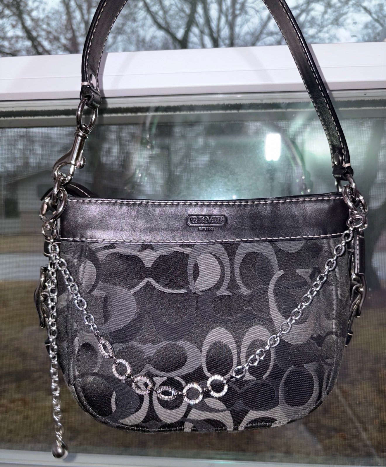Coach Zoe Optic Small Hobo Shoulder Bag