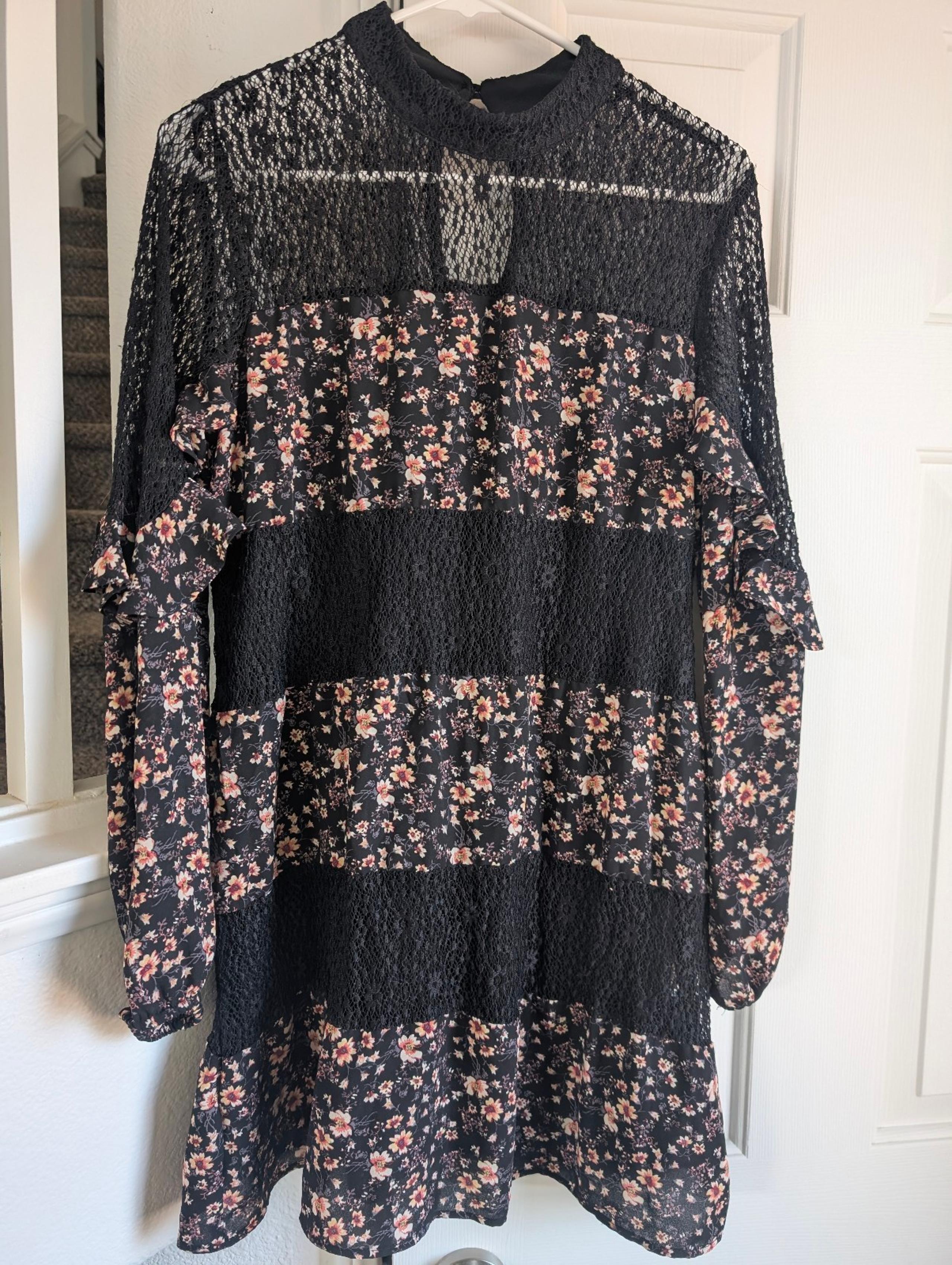 Long sleeve floral women's dress size medium