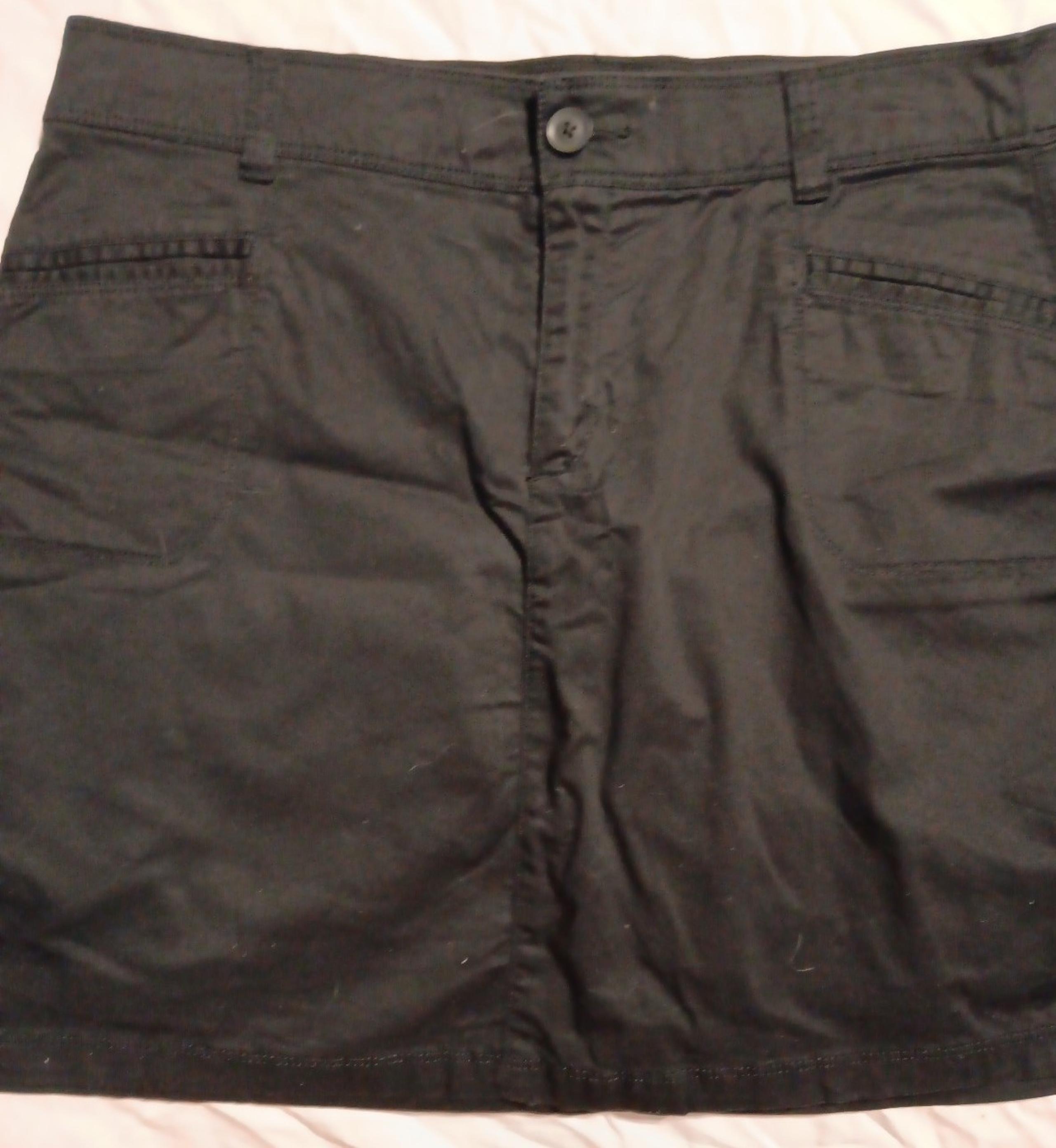 Croft&Barrow Petite 14 Skorts in Black Cotton